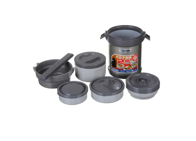 Набір для ланчу Zojirushi SL-JAF14HG 1.23 л Dark Gray Фото 3